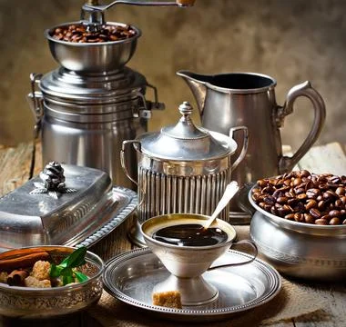 Coffee in a cup Stock Photos