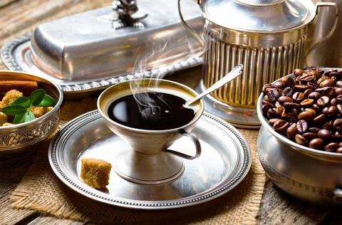 Coffee in a cup Stock Photos