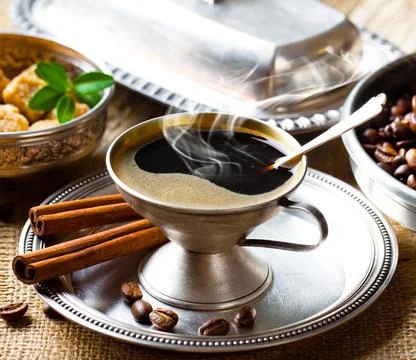 Coffee in a cup Stock Photos