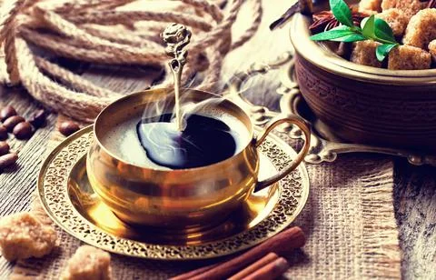 Coffee in a cup Stock Photos