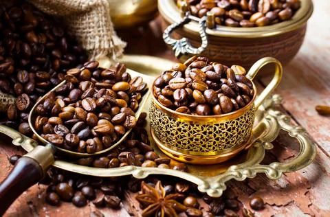 Coffee in a cup Stock Photos