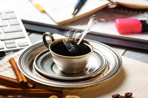 Coffee in a cup Stock Photos