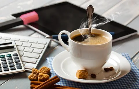 Coffee in a cup Stock Photos