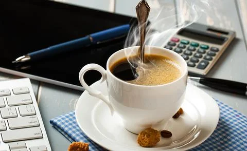 Coffee in a cup Stock Photos