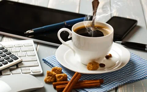 Coffee in a cup Stock Photos