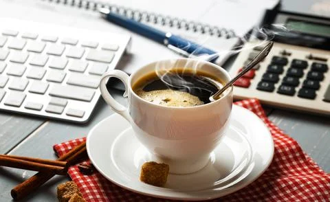 Coffee in a cup Stock Photos
