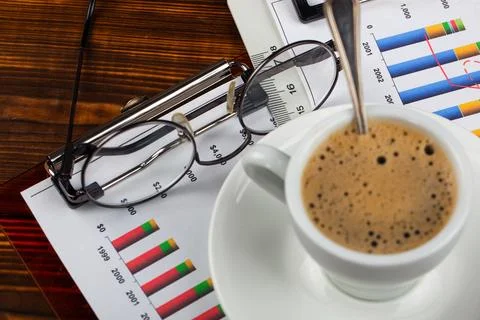 Coffee in a cup Stock Photos