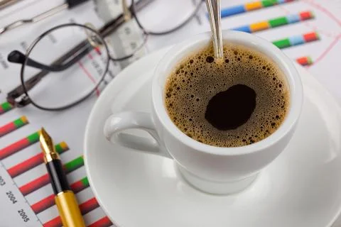 Coffee in a cup Stock Photos