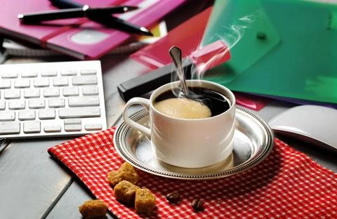 Coffee in a cup Stock Photos