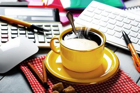 Coffee in a cup Stock Photos