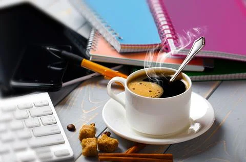 Coffee in a cup Stock Photos