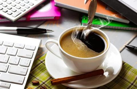Coffee in a cup Stock Photos