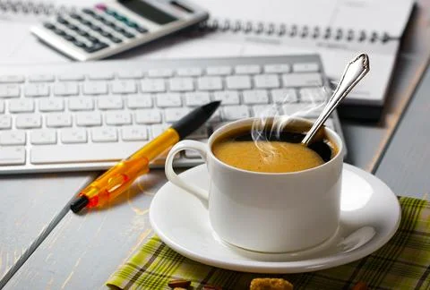 Coffee in a cup Stock Photos