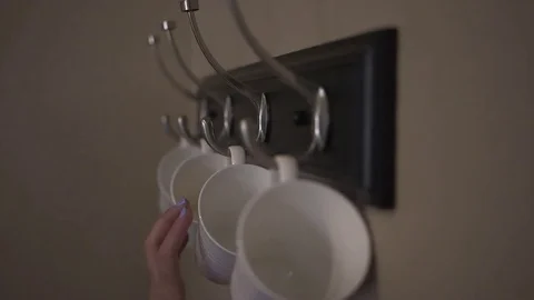Coffee Cup off Rack Stock Footage 75876753
