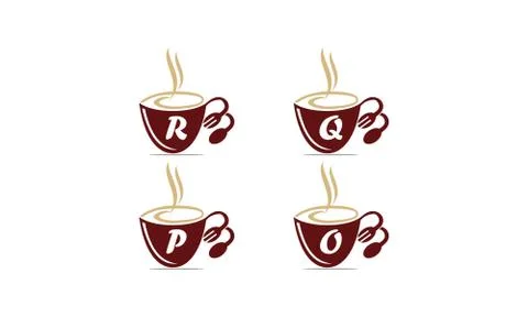 Coffee Cup Restaurant Set Illustration