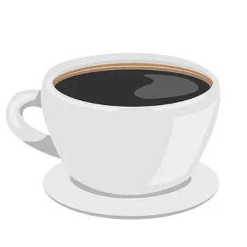 Coffee Cup. Side View. Different Types.Menu. Hot Coffee.Fast Food Cup Bever.. Stock Illustration