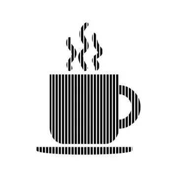 Coffee cup sign. Stock Illustration