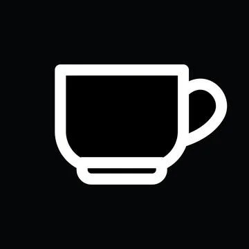 Coffee cup simple icon Stock Illustration