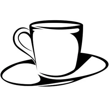 Coffee cup sketch Ilustração Stock