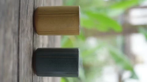 Coffee in cup with smoke. Stock Footage 173592492