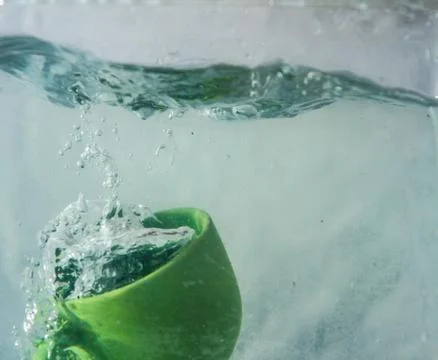 Coffee cup splash Stock-Fotos