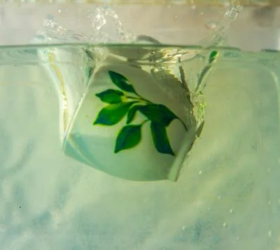 Coffee cup splash Stock Photos