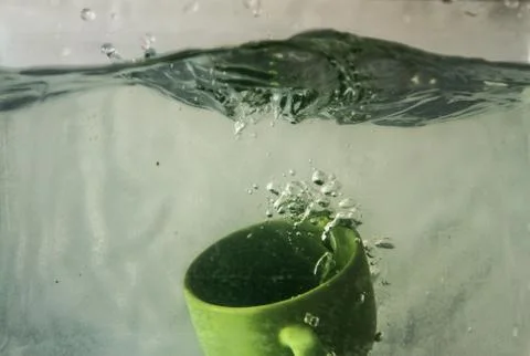 Coffee cup splash Foto stock