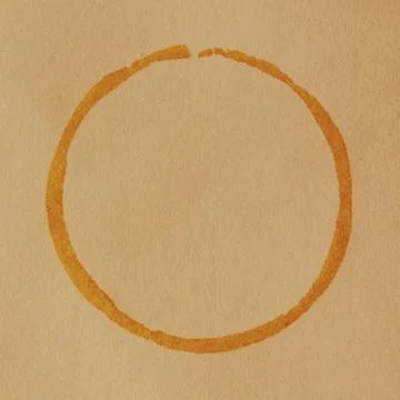 Coffee cup stain Stock Photos