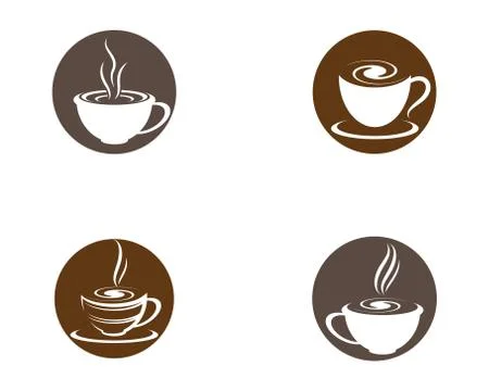 Coffee cup symbol vector icon Stock Illustration
