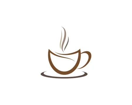 Coffee cup symbol vector icon Stock Illustration
