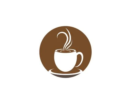Coffee cup symbol vector icon Stock Illustration