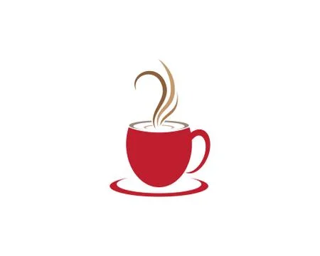 Coffee cup symbol vector icon Stock Illustration