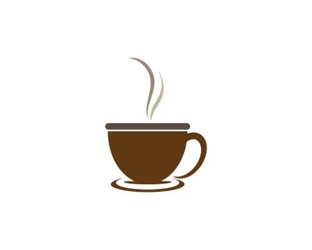 Coffee cup symbol vector icon Stock Illustration