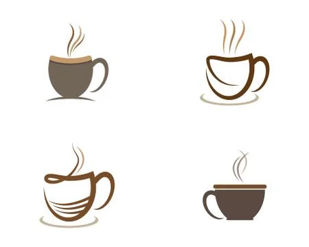 Coffee cup symbol vector icon Stock Illustration
