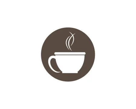 Coffee cup symbol vector icon Stock Illustration
