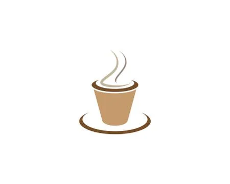 Coffee cup symbol vector icon Stock Illustration