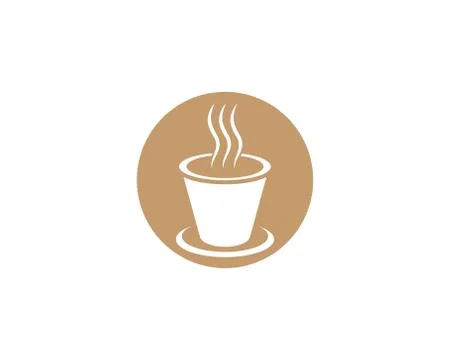 Coffee cup symbol vector icon Stock Illustration