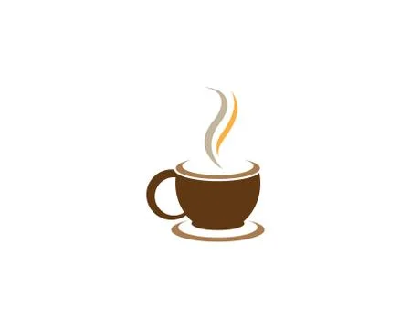 Coffee cup symbol vector icon Stock Illustration
