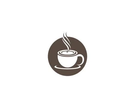 Coffee cup symbol vector icon Stock Illustration
