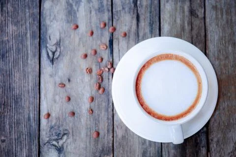Coffee cup on table with background. Stock Photos