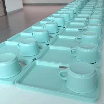 Coffee cup on the table Stock Photos