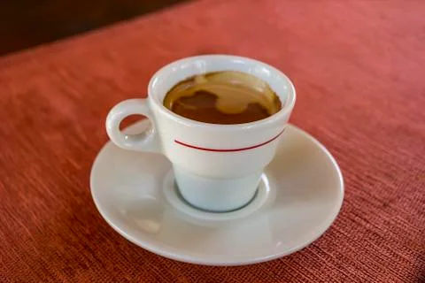 Coffee cup on the table Stock Photos