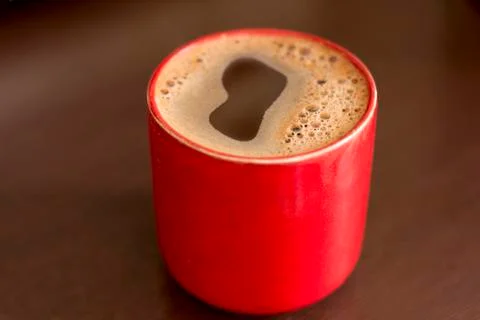 Coffee cup on a table Stock Photos