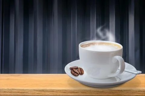 Coffee cup on the table. Foto stock