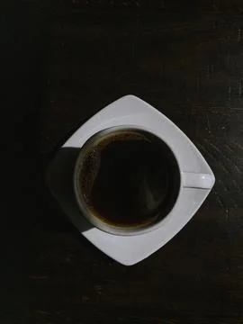Coffee cup on the table Stock Photos
