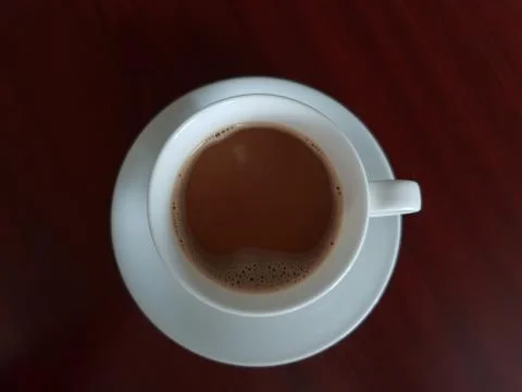 Coffee in cup on table with tea at coffee shop Foto stock