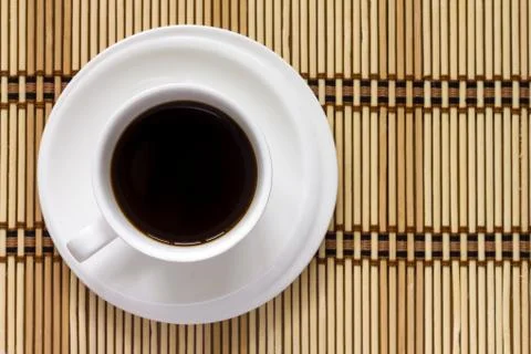 Coffee cup top view Stock Photos
