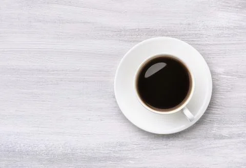 Coffee cup top view Stock Photos