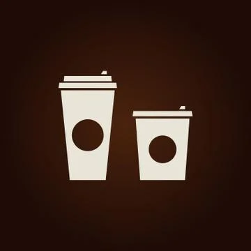 Coffee cup vector flat icon. Tea cup 스톡 일러스트
