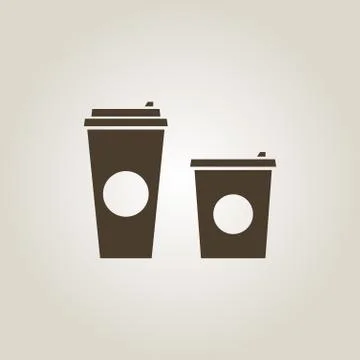 Coffee cup vector flat icon. Tea cup Stock Illustration